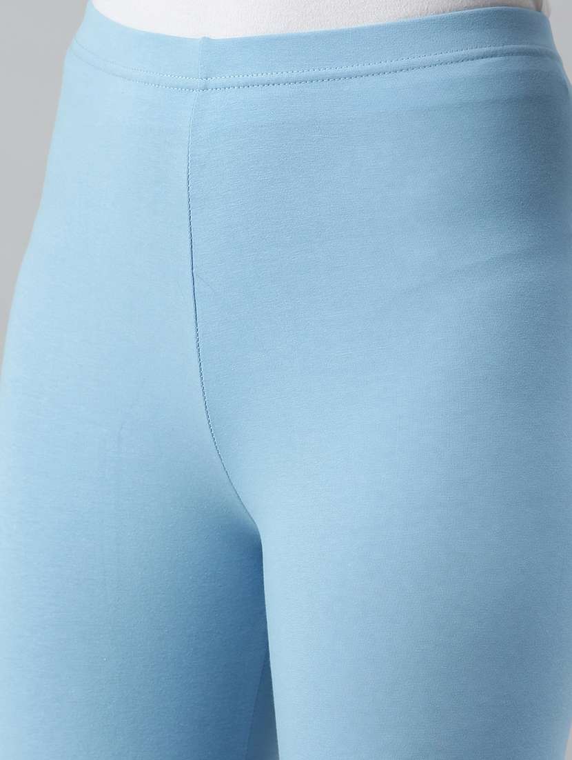 women solid mid rise full length legging - 21930352 -  Standard Image - 4