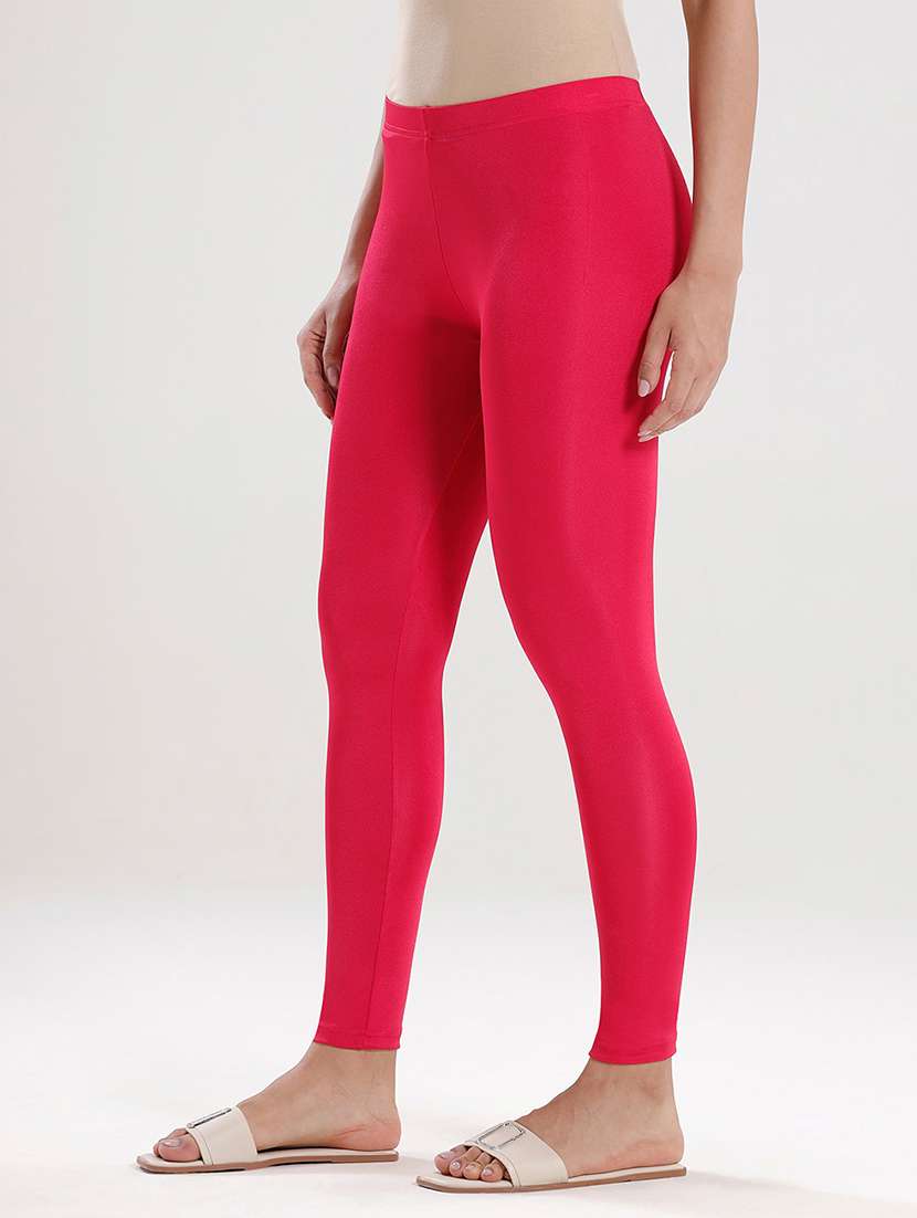 women solid mid rise ankle length legging - 21930361 -  Standard Image - 1