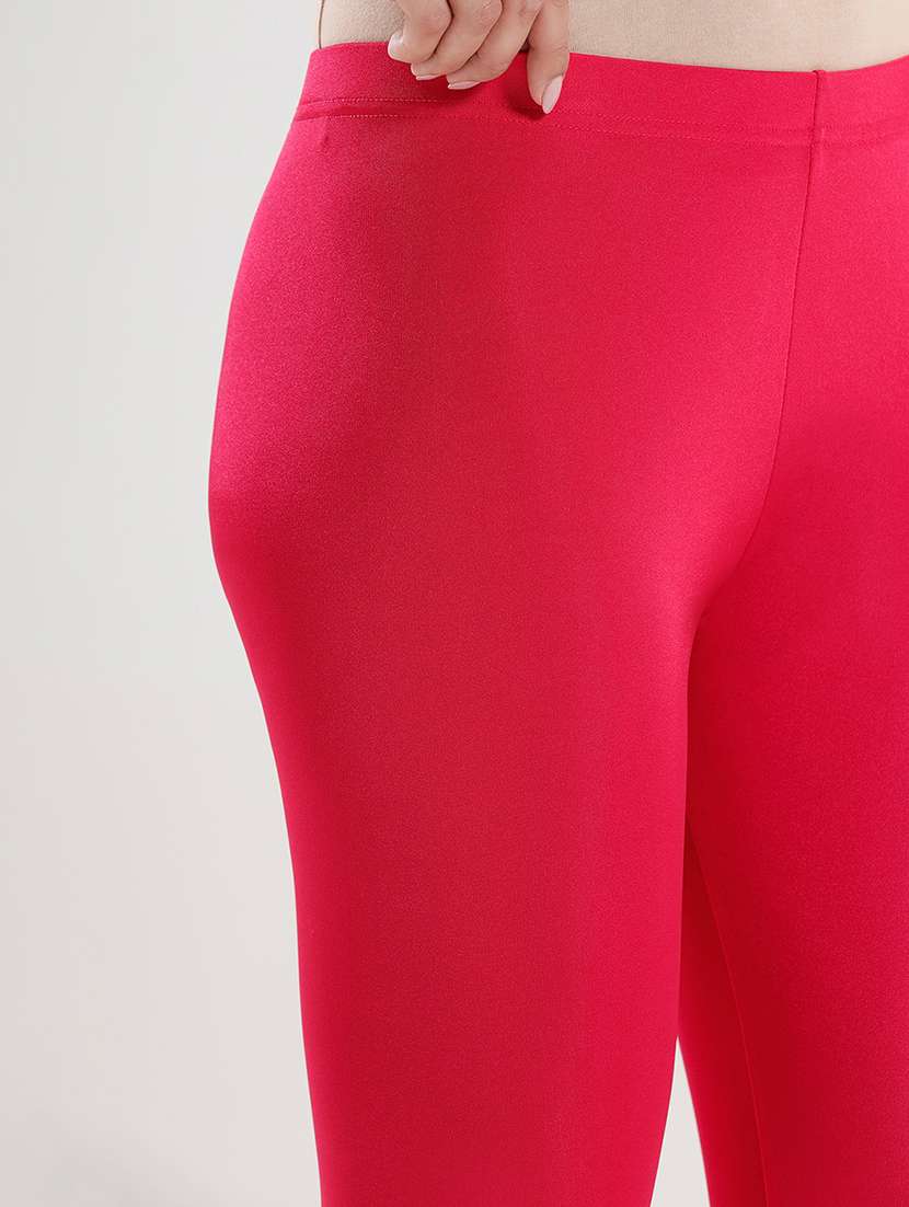 women solid mid rise ankle length legging - 21930361 -  Standard Image - 4