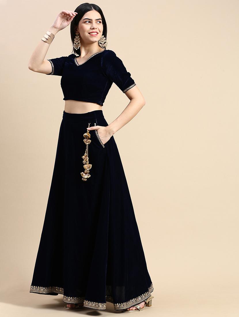 women solid mid rise flared skirt - 21930437 - Standard Image - 1