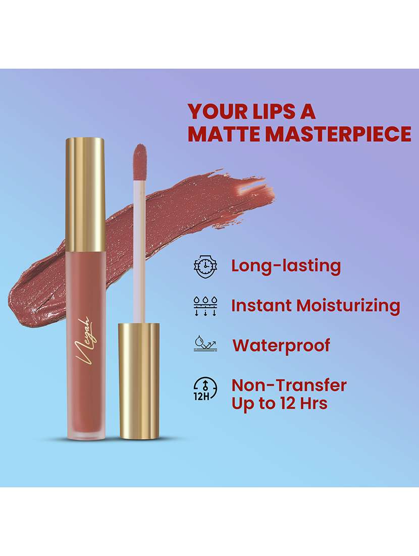 neyah luxe matte liquid lipstick (autumn) - 21930466 -  Standard Image - 4