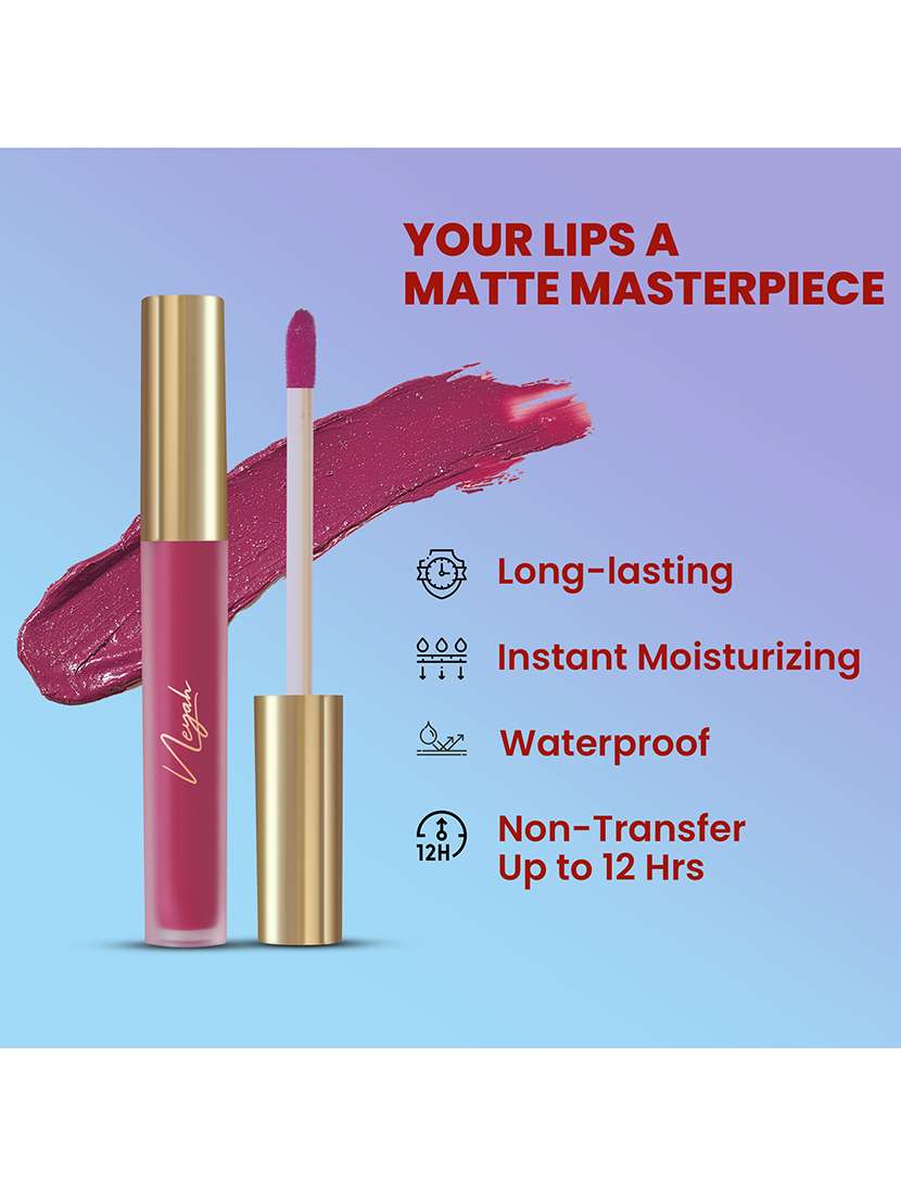 neyah luxe matte liquid lipstick (mulled wine ) - 21930467 -  Standard Image - 4