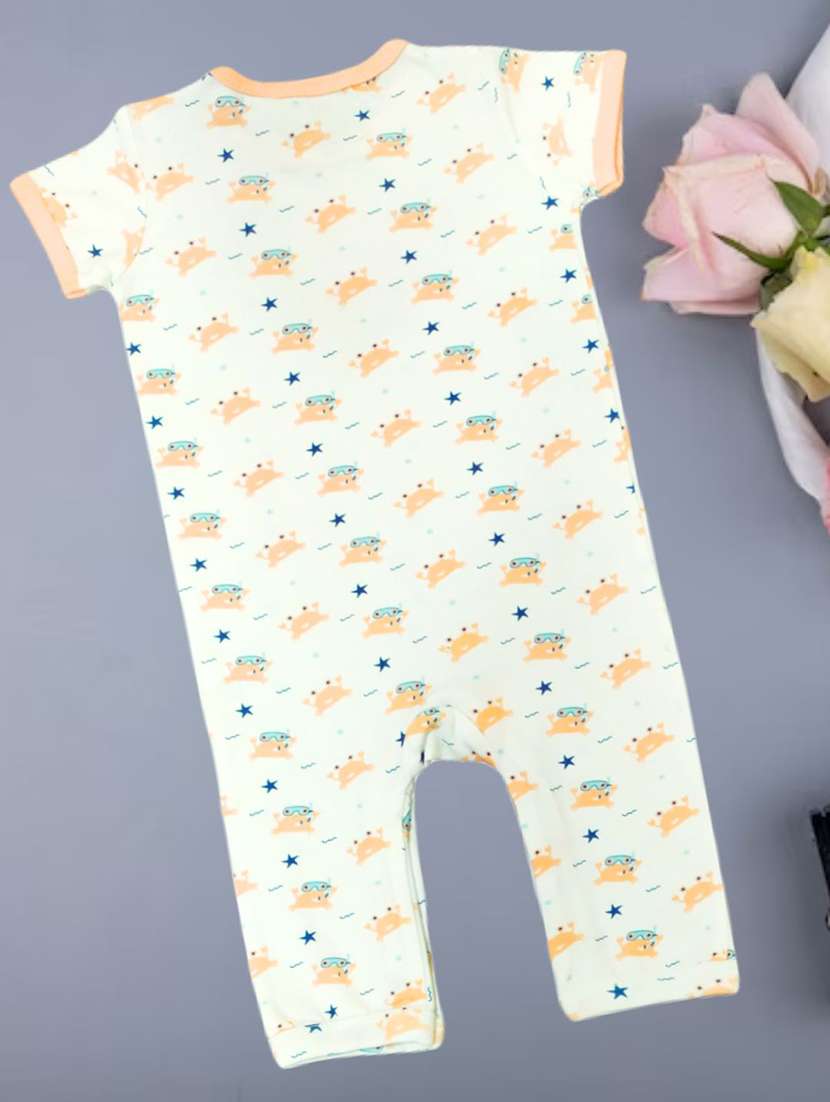 kids printed round neck romper - 21930657 -  Standard Image - 1