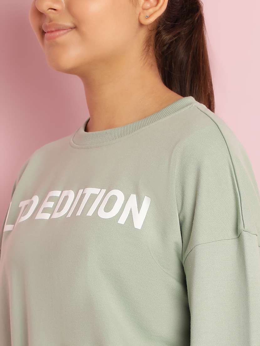 girls typographic long sleeve active wear set - 21930679 -  Standard Image - 4