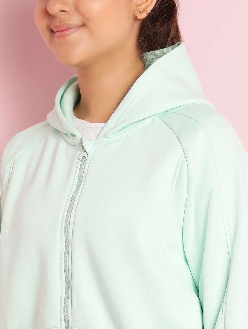 girls solid long sleeve active wear set - 21930685 -  Standard Image - 4