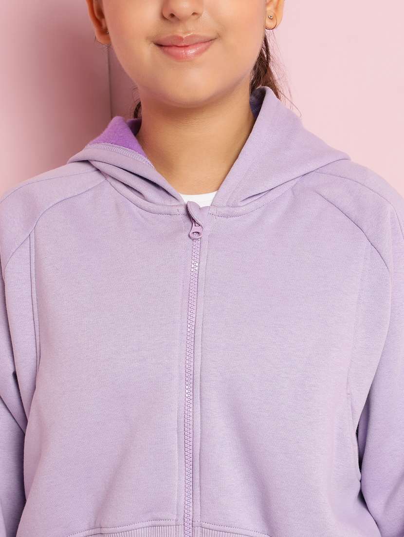 Girls Solid Long Sleeve Active Wear Set - 21930686 -  Standard Image - 4