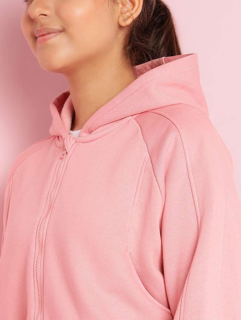 girls solid long sleeve active wear set - 21930689 -  Standard Image - 4