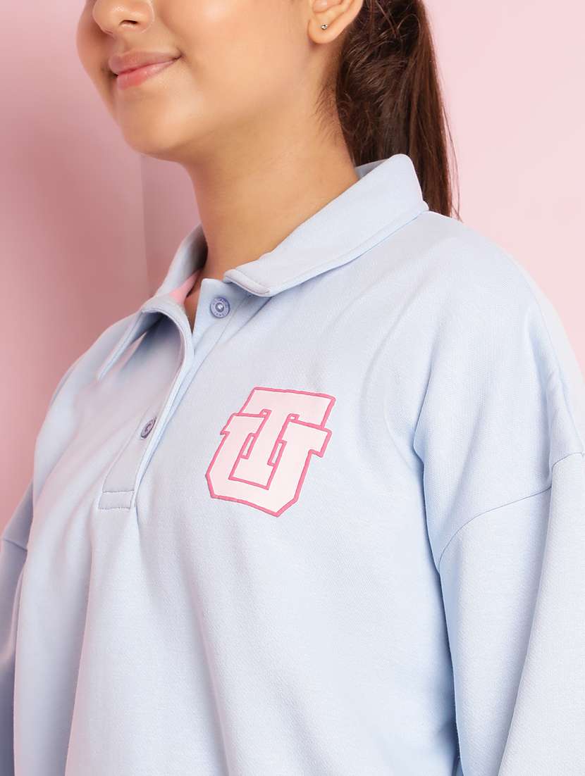 girls solid long sleeve active wear set - 21930690 -  Standard Image - 4