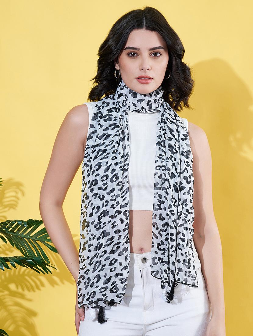 women white animal printed scarf - 21930731 - Zoom Image - 0