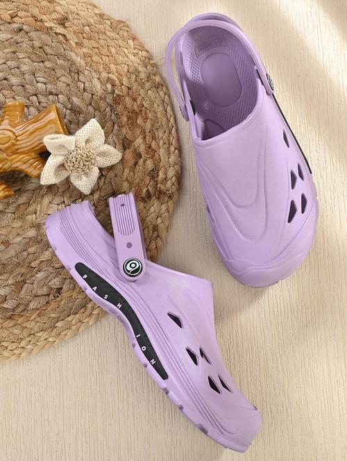 women purple slip on clogs - 21930737 -  Standard Image - 0