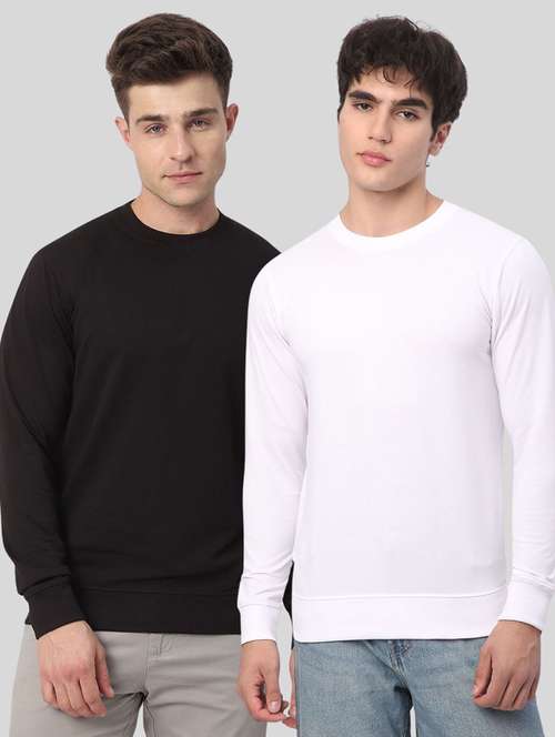 men pack of 2 solid long sleeves sweatshirt - 21930742 -  Standard Image - 0