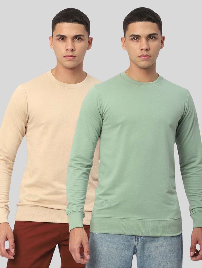 men pack of 2 solid long sleeves sweatshirt - 21930743 - Zoom Image - 0