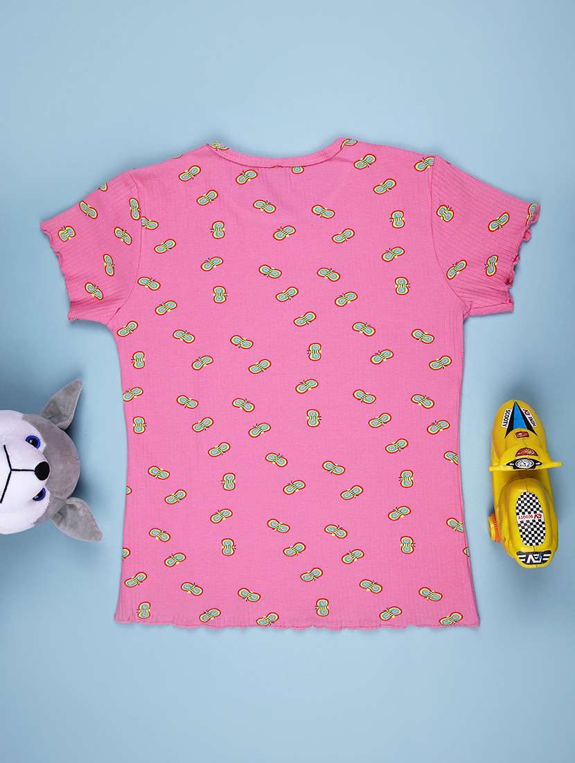 girls printed short sleeve tee - 21930812 -  Standard Image - 1