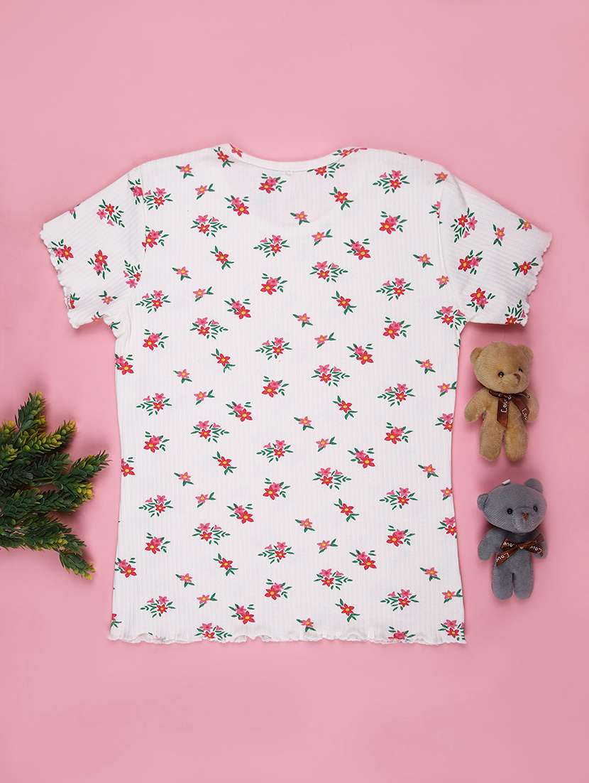 girls printed short sleeve tee - 21930813 -  Standard Image - 1