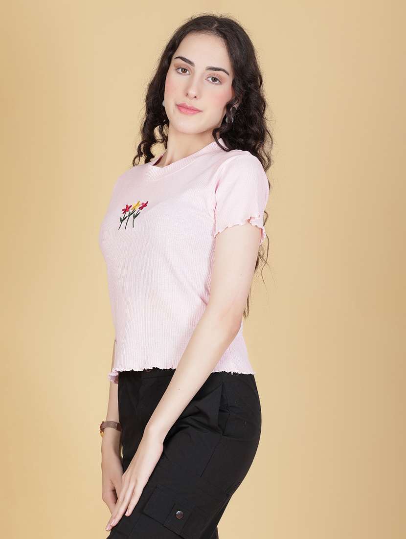 women printed short sleeve regular fit t-shirt - 21930873 -  Standard Image - 1