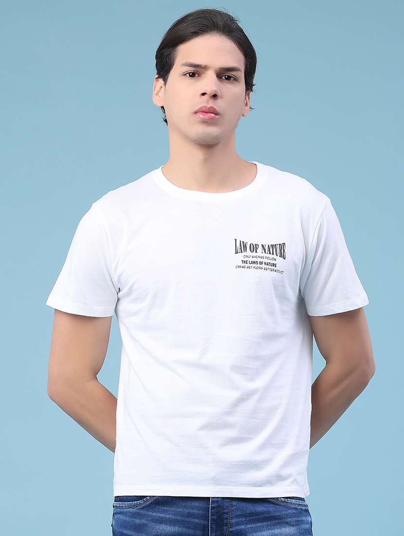 men printed short sleeve regular fit t-shirt - 21930891 -  Standard Image - 1