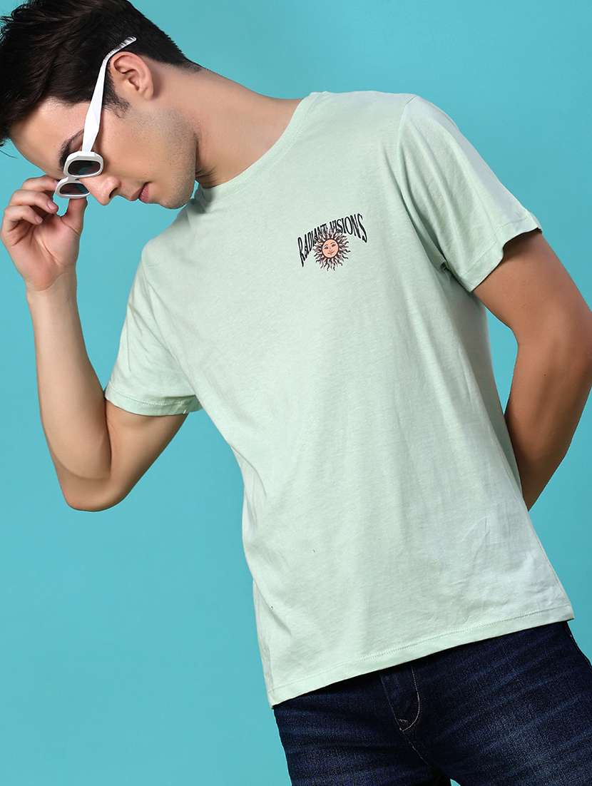 men printed short sleeve regular fit t-shirt - 21930892 -  Standard Image - 1