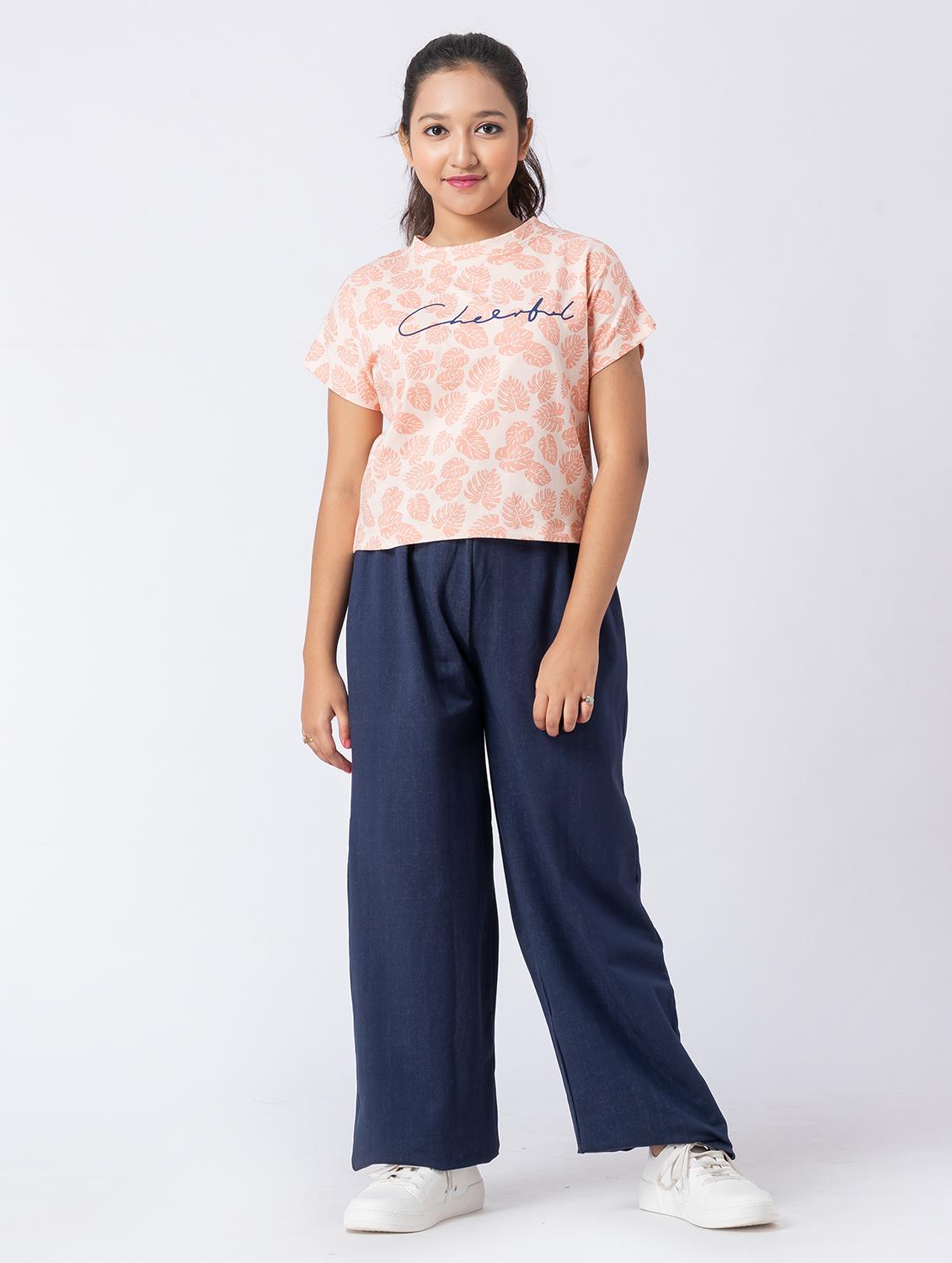 girls printed short sleeve pyjama set nightwear - 21930986 - Standard Image - 4