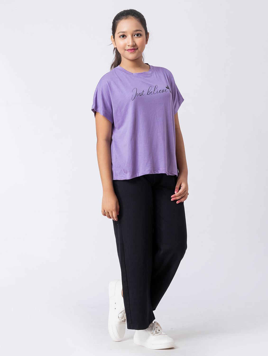 girls typographic short sleeve pyjama set nightwear - 21930987 - Standard Image - 1