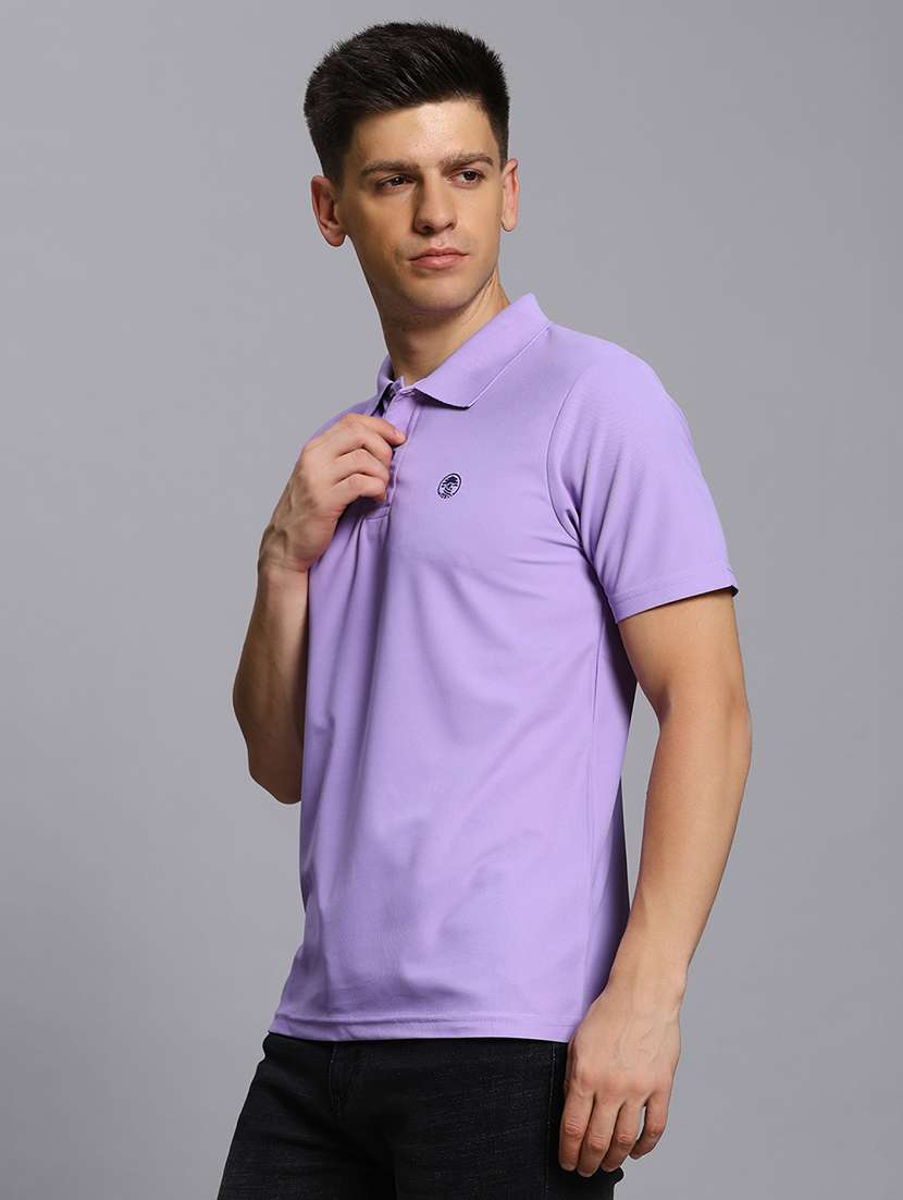 men solid short sleeve regular fit polo t-shirt - 21931019 -  Standard Image - 1