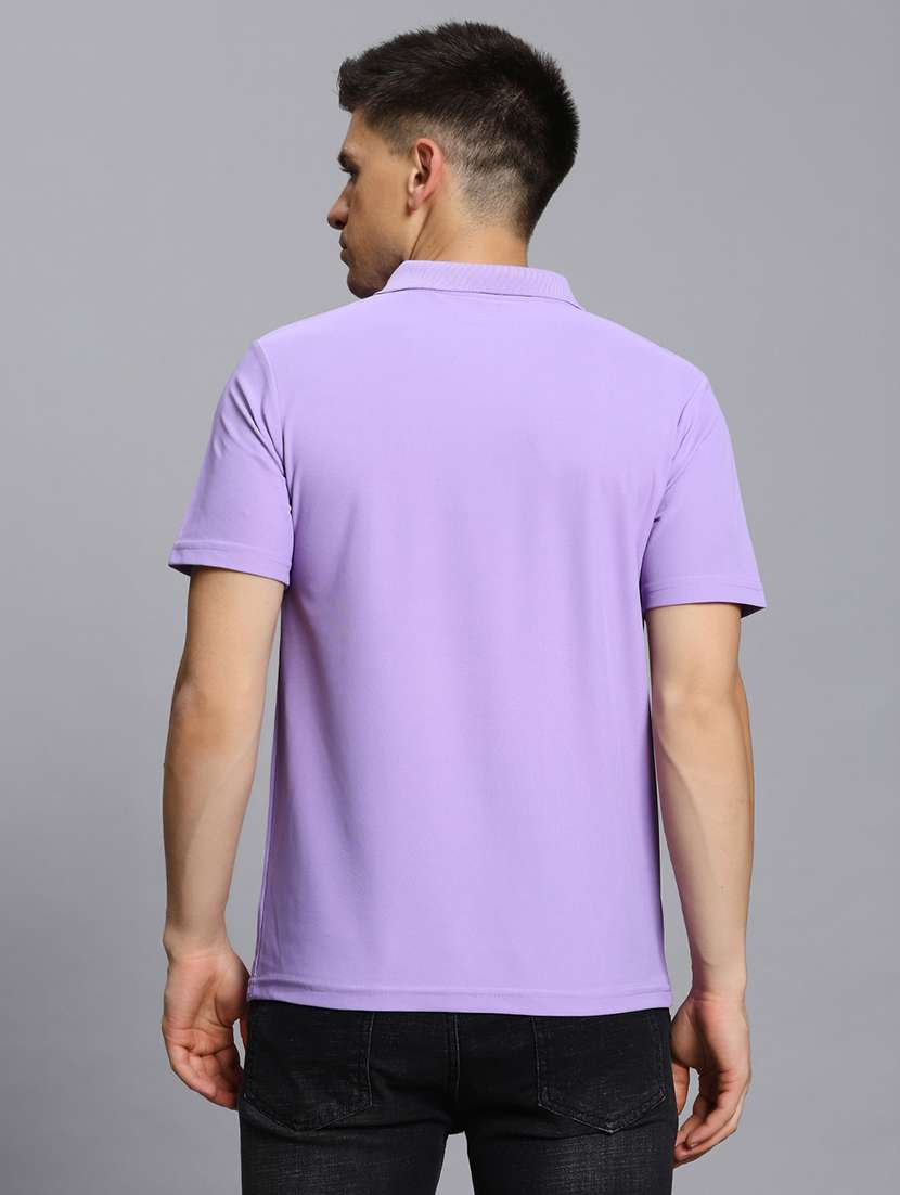 men solid short sleeve regular fit polo t-shirt - 21931019 -  Standard Image - 4