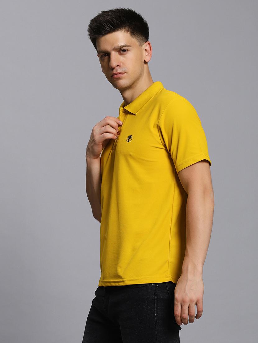 men solid short sleeve regular fit polo t-shirt - 21931020 - Standard Image - 1