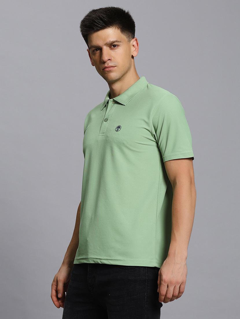 men solid short sleeve regular fit polo t-shirt - 21931021 -  Standard Image - 1