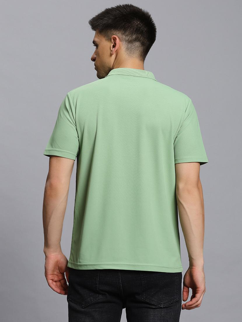 men solid short sleeve regular fit polo t-shirt - 21931021 - Standard Image - 4