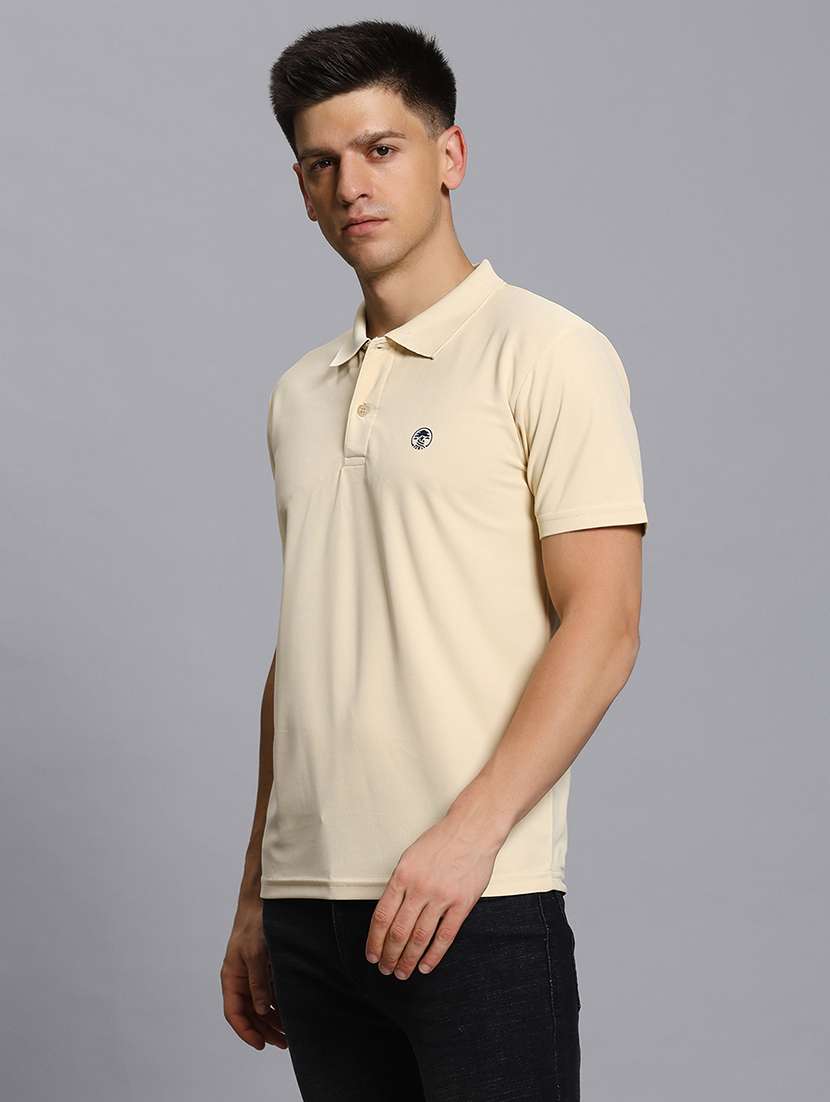 men solid short sleeve regular fit polo t-shirt - 21931022 - Standard Image - 1