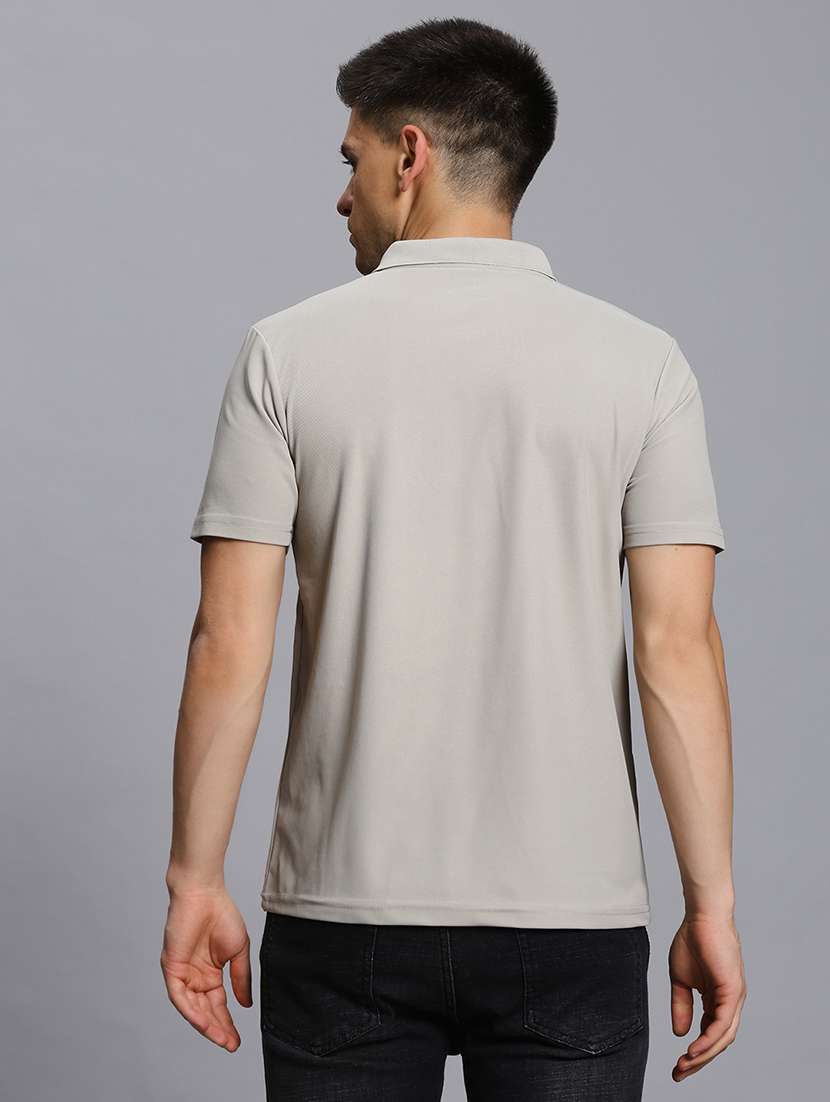 men solid short sleeve regular fit polo t-shirt - 21931023 - Standard Image - 4