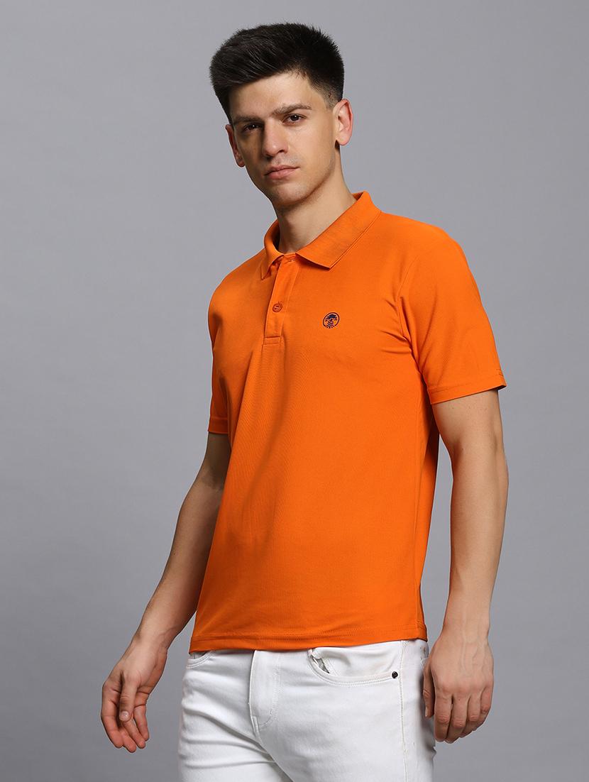men solid short sleeve regular fit polo t-shirt - 21931025 - Standard Image - 1
