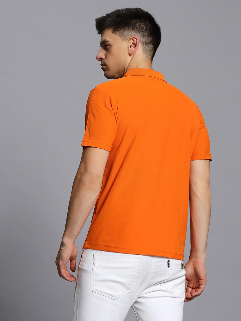 men solid short sleeve regular fit polo t-shirt - 21931025 - Standard Image - 4