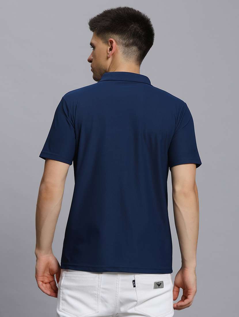 men solid short sleeve regular fit polo t-shirt - 21931026 -  Standard Image - 4