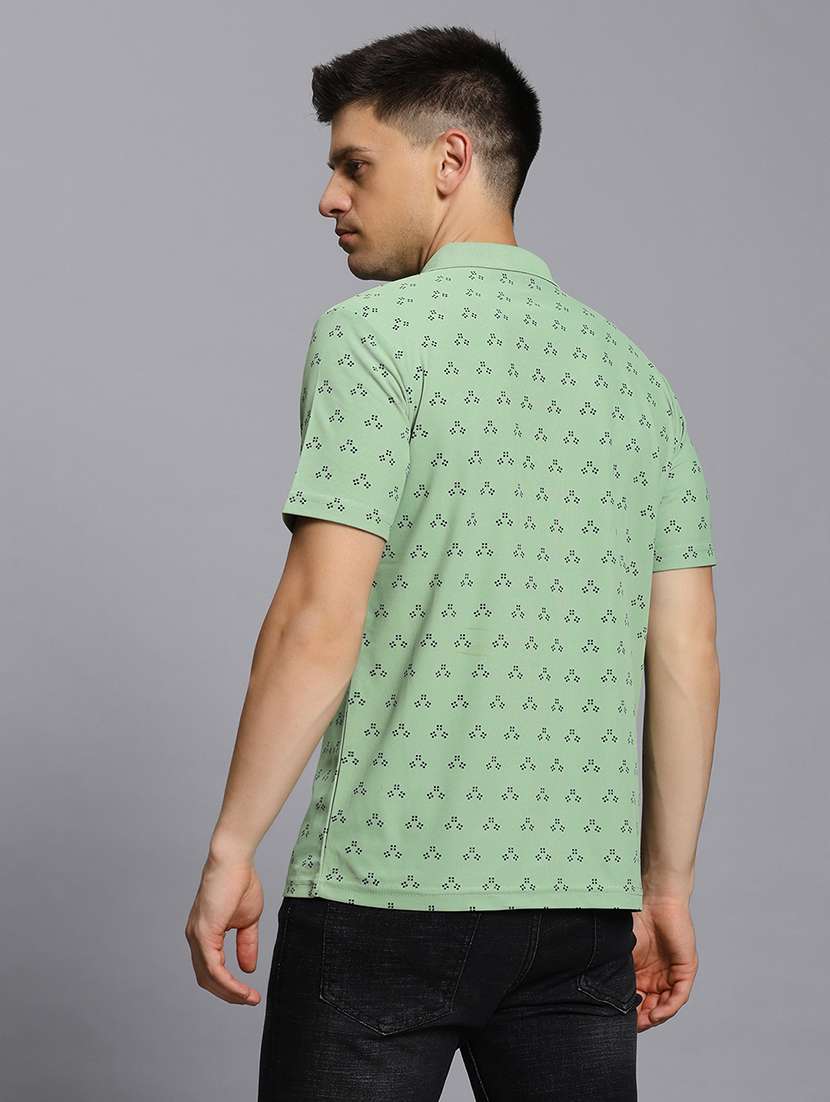 men printed short sleeve regular fit polo t-shirt - 21931031 -  Standard Image - 4