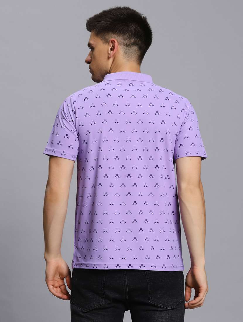 men printed short sleeve regular fit polo t-shirt - 21931032 - Standard Image - 4