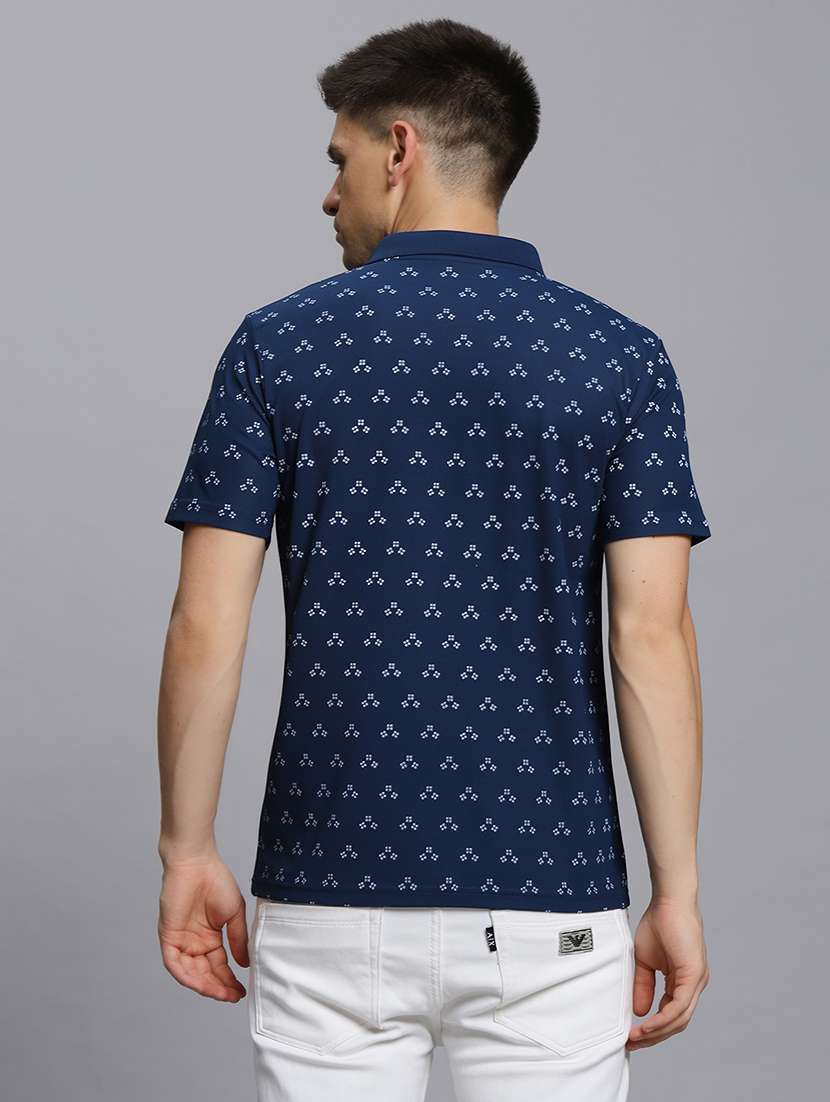 men printed short sleeve regular fit polo t-shirt - 21931033 -  Standard Image - 4