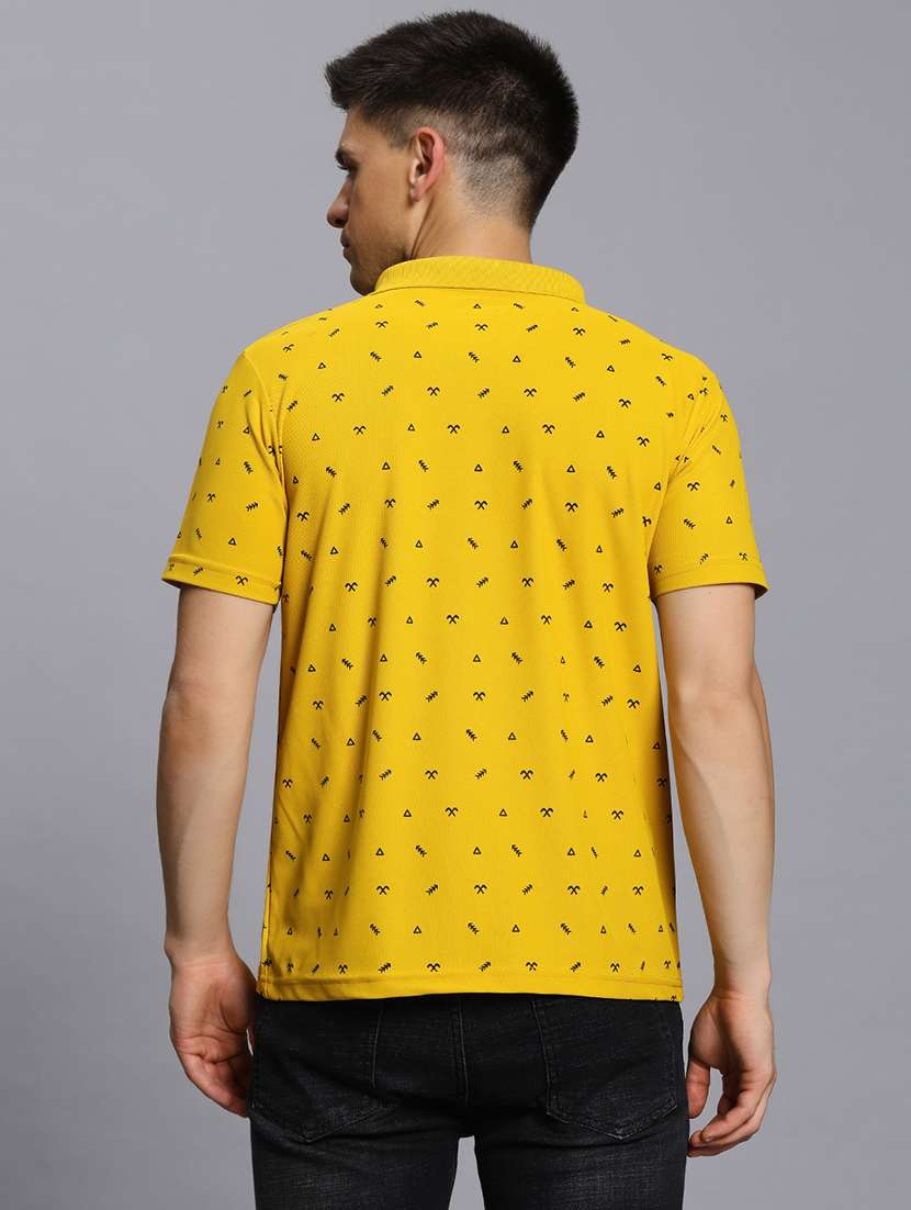 men printed short sleeve regular fit polo t-shirt - 21931037 - Standard Image - 4
