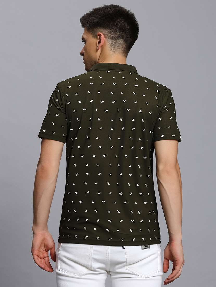 men printed short sleeve regular fit polo t-shirt - 21931038 - Standard Image - 4