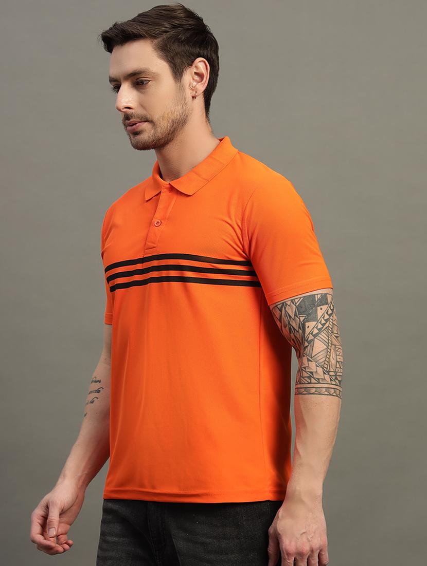 men striped short sleeve regular fit polo t-shirt - 21931041 -  Standard Image - 1