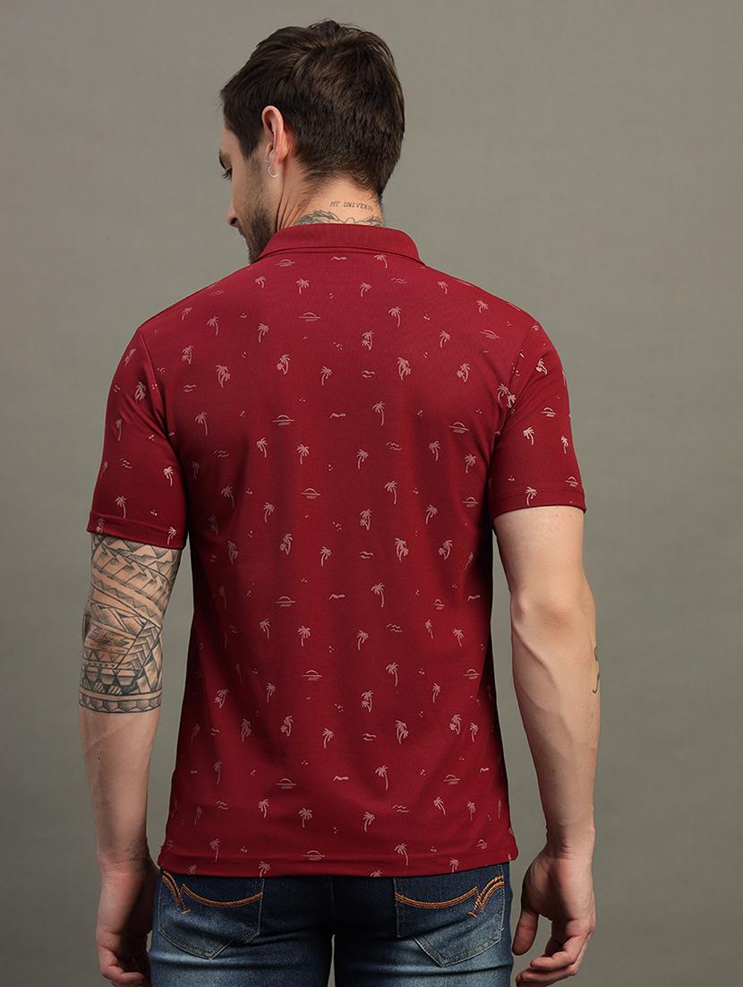 men printed short sleeve regular fit polo t-shirt - 21931048 - Standard Image - 4