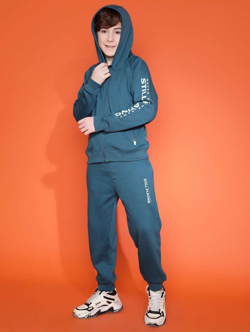 boys typographic long sleeve full length set - 21931059 -  Standard Image - 1