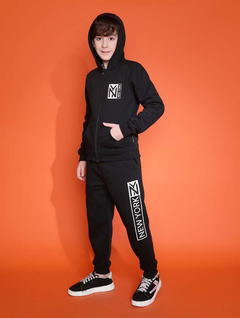 boys typographic long sleeve full length set - 21931061 -  Standard Image - 4