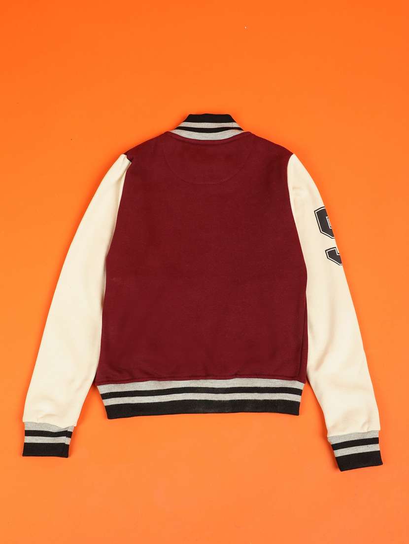 boys color block long sleeve varsity jacket - 21931071 -  Standard Image - 1