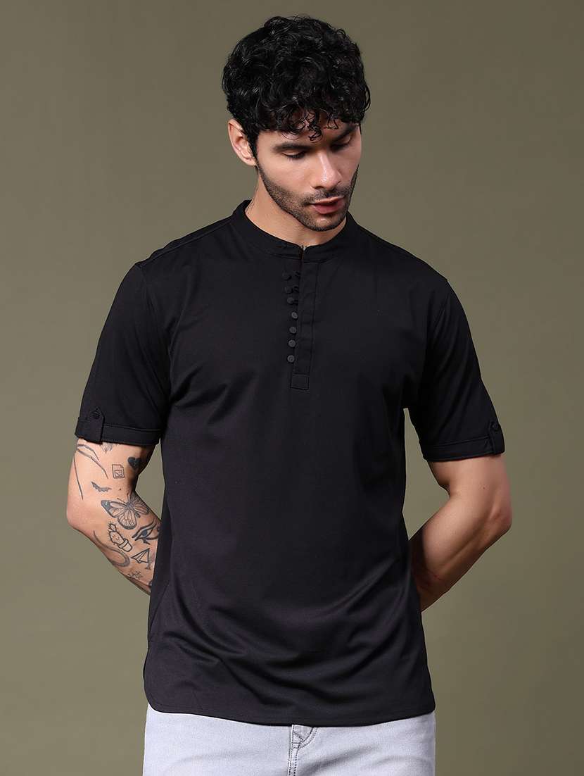 men solid short sleeve regular fit t-shirt - 21931264 -  Standard Image - 1