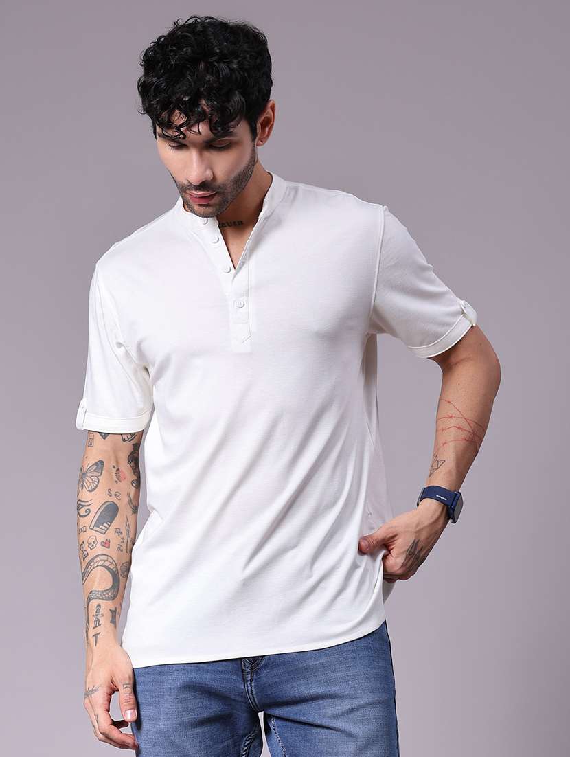men solid short sleeve regular fit t-shirt - 21931265 - Standard Image - 1
