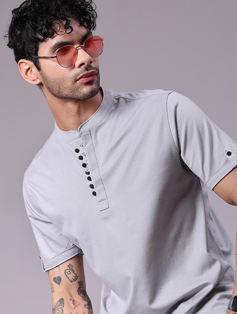men solid short sleeve regular fit t-shirt - 21931295 -  Zoom Image - 0