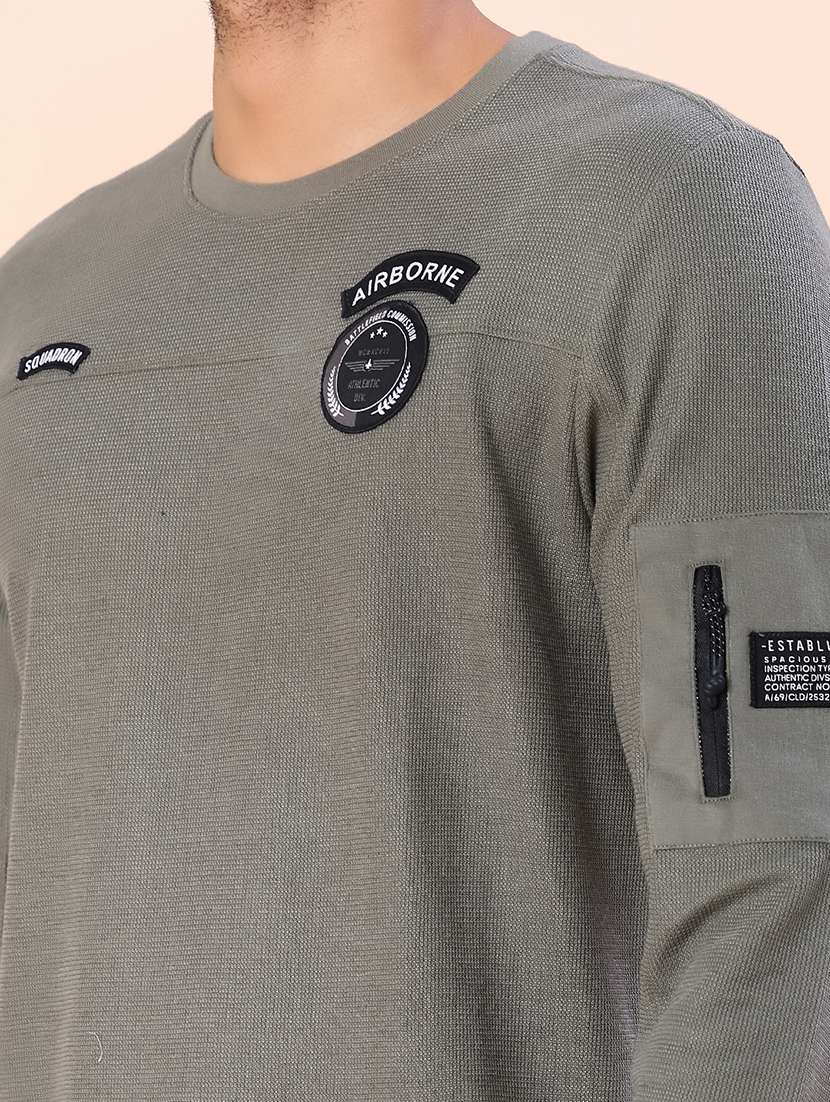 men solid long sleeve regular fit t-shirt - 21931364 - Standard Image - 4
