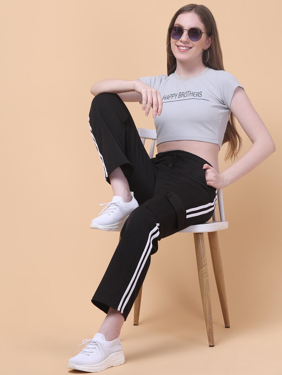 women tapered mid rise cargo - 21931393 - Standard Image - 6