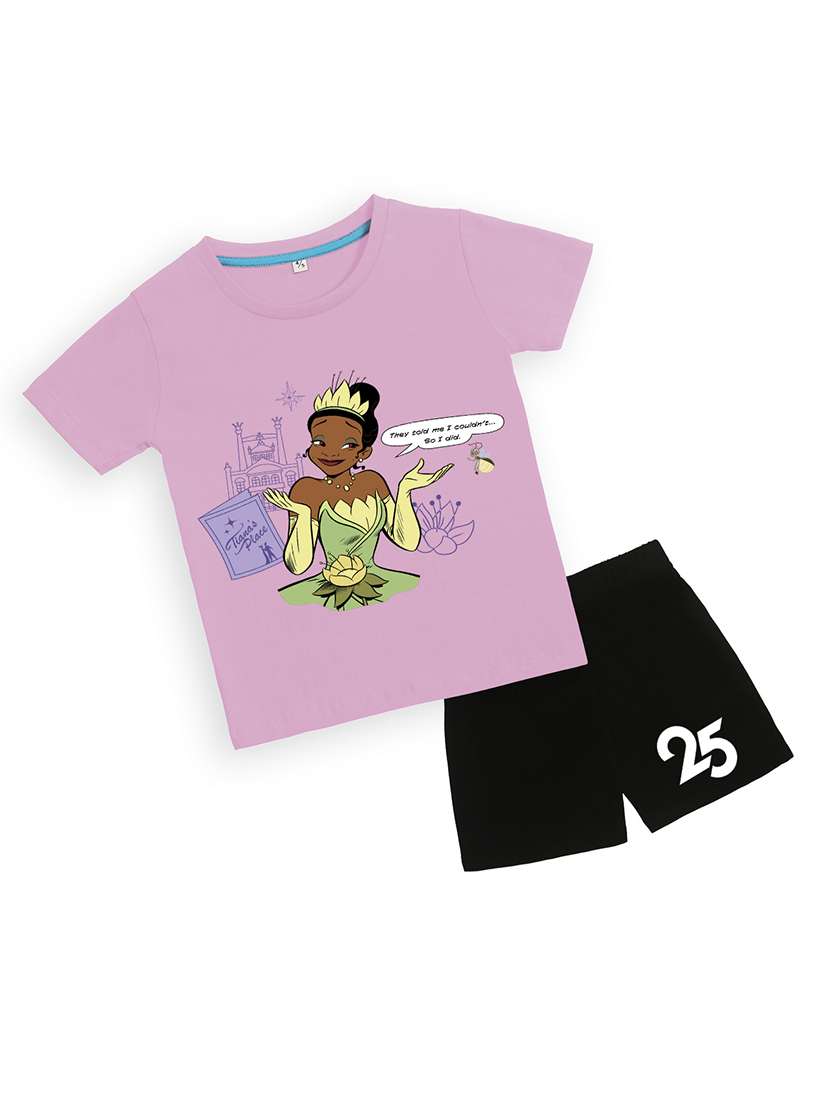 boys printed t-shirt & shorts casual wear set - 21931458 -  Standard Image - 1