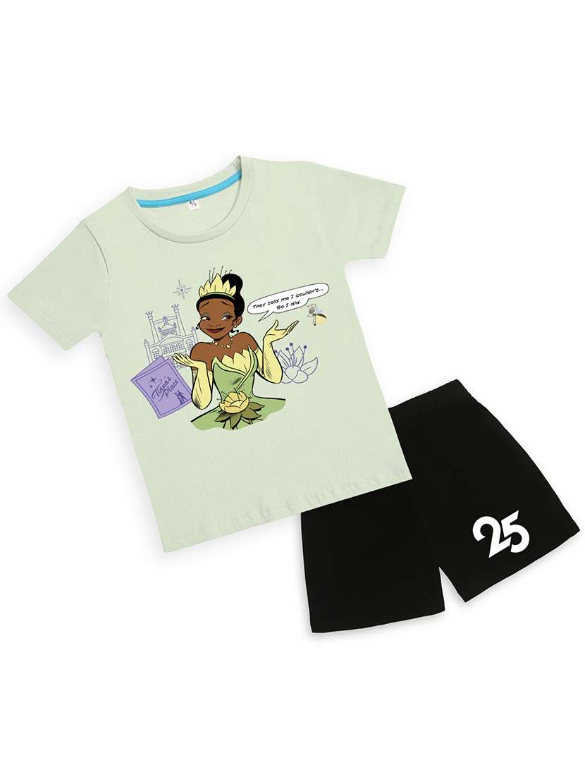 boys printed t-shirt & shorts casual wear set - 21931515 -  Standard Image - 1